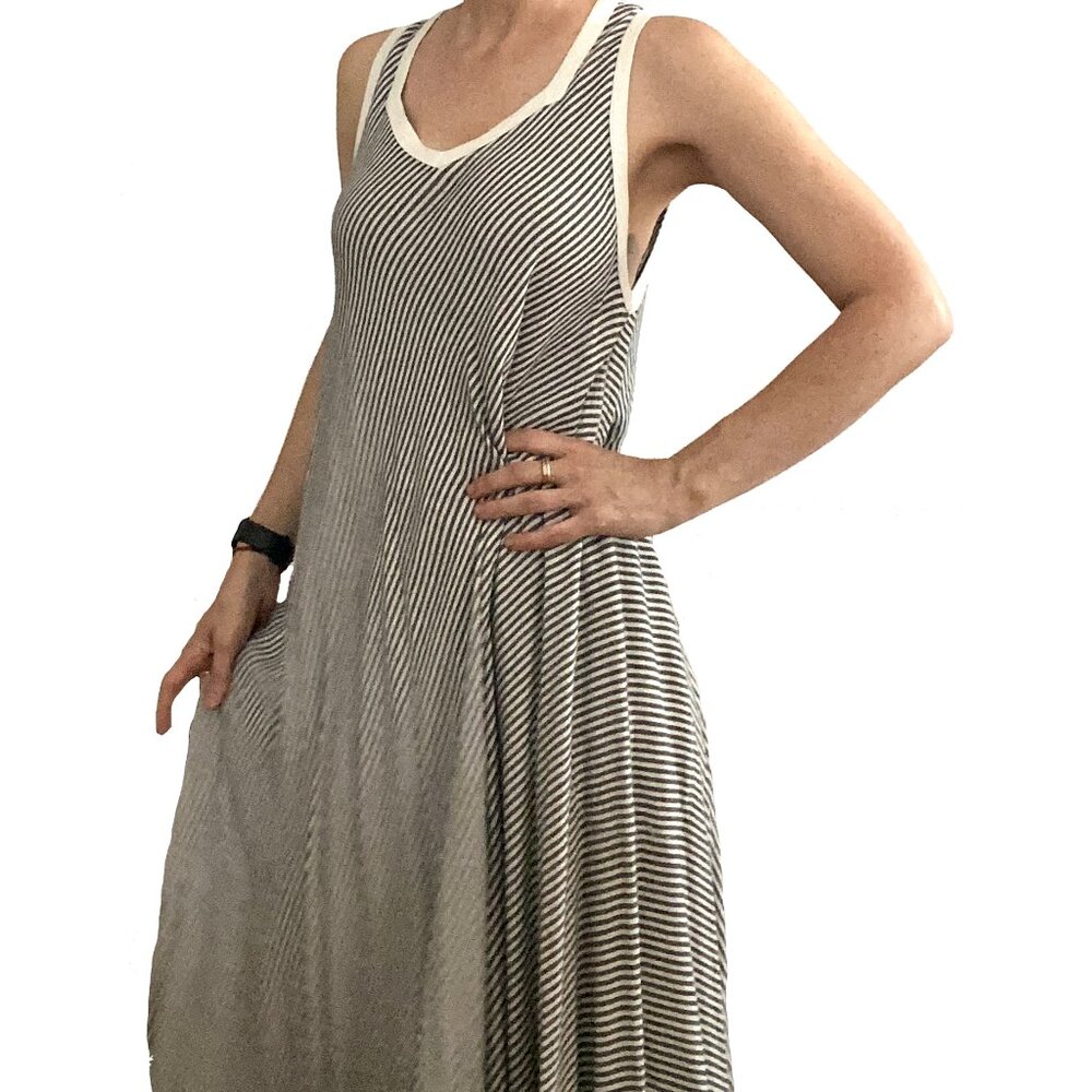 Softest Dress You'll Ever Wear – Tienda Ho Handwoven Striped Midi Dress – M